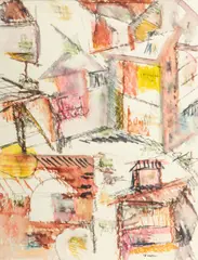 Untitled by Jack Faxon, Mixed Media with Watercolor, offered Mar 2024