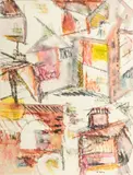 Jack Faxon, Untitled, Mixed Media with Watercolor