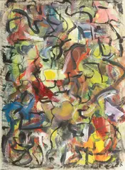Untitled by Jack Faxon, Acrylic in Black And Multi Color, offered Mar 2024