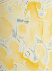 Untitled by Jack Faxon, Watercolor - Yellow And Blue, offered Mar 2024