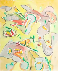 Untitled by Jack Faxon, 1994, Watercolor in Yellow And Green, offered Mar 2024