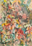 Jack Faxon, Untitled, Watercolor "Abstract"