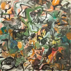 Untitled by Jack Faxon, Acrylic on Board "Abstract", offered Mar 2024