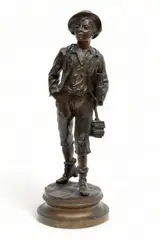 Marcel Debut, Untitled, Bronze Sculpture, "School Boy"