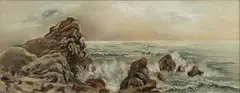 Untitled by Alfred Thompson Bricher, Watercolor And Gouache, Rocky Coast, offered Feb 2024