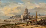 Untitled by Johannes Hermanus Barend Koekkoek, Oil on Canvas, "Low Tide, Hilversum, Holland", offered Feb 2024