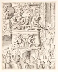 Untitled by Reginald Marsh, Engraving on Paper, Ca. 1940, "Eltinge Follies", offered Feb 2024