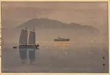 Hiroshi Yoshida, Untitled, Woodblock in Colors on Paper, Ca. 1930, "Ronoshima"