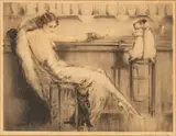Untitled by Louis Icart, Etching And Drypoint on Paper, 1932, "Cocktail (Martini)", offered Feb 2024