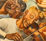 Carlos Lopez, Works Progress Administration, circa 1940, Oil on Board
