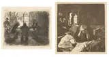 Käthe Kollwitz, Untitled, Lithograph on Paper, Etching on Paper, 1897; 1893, "Not; Vier Manner in Der Kneipe"