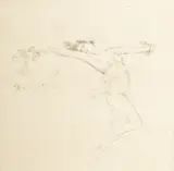 Troy Kinney, Untitled, Etching on Paper, "Dancer"