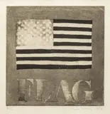 Norman Ackroyd, Untitled, Aquatint Etching on Wove Paper, 1970, "Flag"