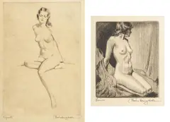 Etchings by Morris Henry Hobbs, on Paper, offered Feb 2024