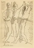 Untitled by Pablo Picasso, Lithograph on Paper, "Les Trois Danseurs", offered Feb 2024