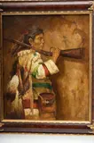 Troy Denton, Untitled, Oil on Canvas, "Native American with a Rifle"