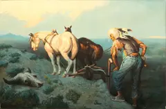 William Robinson Leigh, Untitled, Oil on Canvas, 3rd Quarter 20th C., "Visions of Yesterday"