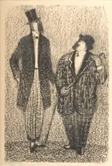 Untitled by Anatoli Kaplan, Lithograph on Paper, "Two Gentlemen", offered Feb 2024