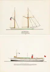 Untitled by Frank Crevier, Ink And Watercolor on Paper, 1969, "United Empire; City of Grand Haven", Group of Two Works, offered Feb 2024
