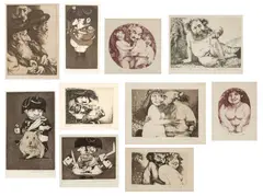 Charles Bragg, Etchings, on Paper