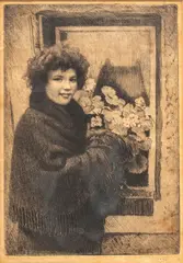 Morgan Dennis, Untitled, Etching on Paper "Colleen"