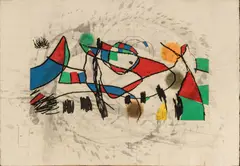 Untitled by Joan Miró, Etching And Aquatint on Arches Paper, Ca. 1973, "Plate 1 from Gravures Pour Une Exposition", offered Jan 2024