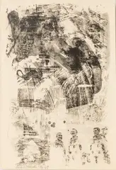 Untitled by Robert Rauschenberg, Lithograph on Arches Cover Paper, 1969, "Brake, from Stoned Moon Series", offered Jan 2024