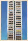 Daniel Morper, Untitled, Pastel on Paper 1980, "Vertical - 1300 Lafayette Blvd"