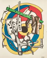 Untitled by Fernand Léger, Lithograph in Colors on Wove Paper, "Composition", offered Jan 2024