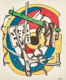 Fernand Léger, Untitled, Lithograph in Colors on Wove Paper, "Composition"