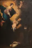 Bartolomé Esteban Murillo, Untitled, Oil on Canvas, Ca. 19th, "The Vision of Saint Felix of Cantalice"