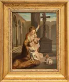 Niccolò Cecconi, Untitled, Oil on Canvas, Late 19th C., "La Preghiera"
