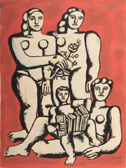 Fernand Léger, Untitled, Serigraph on Paper, the Accordionist's Family