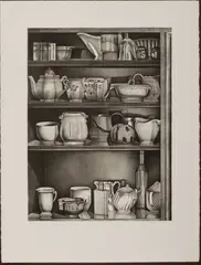 Untitled by Laura J. Schecter, Lithograph on Paper 1978, "28 Objects", offered Jan 2024