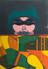 Richard Lindner, Untitled, Lithograph on Paper, 1971, "Love You to Death"