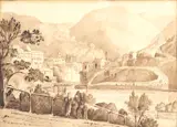 Untitled by J. M. W. Turner, Ink Drawing on Paper, "Tivoli", offered Jan 2024
