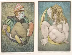 Charles S. Klabunde, Colored Etchings, on Paper