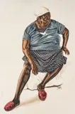 Tom McKinney, Untitled, Watercolor And Gouache on Illustrators Board, 1980, "Portrait of a Woman"