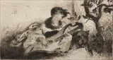 Walter Shirlaw, Untitled, Etching on Paper