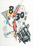John Matos, Untitled, Screenprint on Wove Paper, 1991, "CRASH (BCA 30th Anniversary Print)"