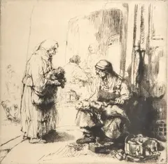 Untitled by August Brouet, Etching #55/100 "Tondem De Chiens", offered Jan 2024
