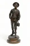 Marcel Debut, Untitled, Bronze Sculpture, Le Jeune Ecolier