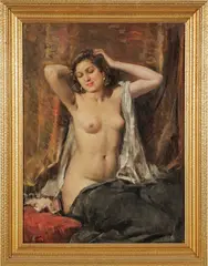 Attilio Toro, Untitled, Oil on Canvas, an Italian Beauty