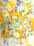 Untitled by Jack Faxon, Watercolor on Paper, "Abstract", offered Jan 2024