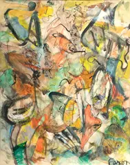 Untitled by Jack Faxon, Mixed Media on Paper, offered Jan 2024