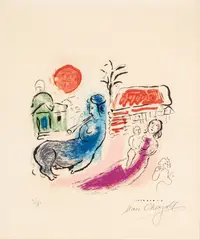 Untitled by Marc Chagall, Lithograph in Colors on Paper, "Maternite Au Centaure", offered Dec 2023