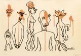 Alexander Calder, Untitled, Lithograph in Colors on BFK Rives Paper, 1966, "Criminel Au Milieu"