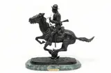 Untitled by Frederic Remington, Bronze Sculpture, "Trooper of the Plains", offered Dec 2023