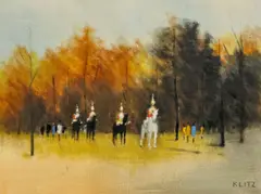 Anthony Klitz, Untitled, Oil on Canvas Queen's Guard