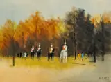 Anthony Klitz, Untitled, Oil on Canvas Queen's Guard